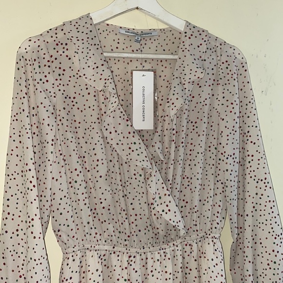 NWT Collecive Concepts Ruffle Dress Size S - Picture 1 of 13
